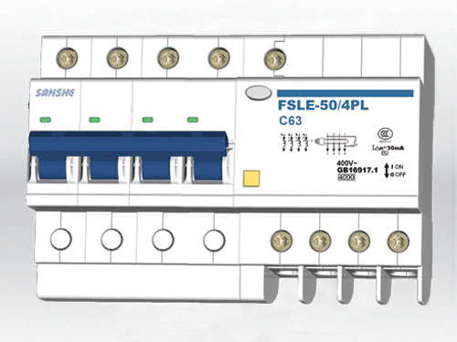 FS1LE-50/4PL Plastic Case Leakage Circuit Breaker
